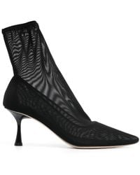 STUDIO AMELIA - 90mm Sock-style Ankle Boots - Lyst