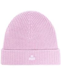 Isabel Marant - Gerippte Bayle Beanie Mit Logo-Stickerei - Lyst