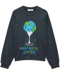 MSGM - Sweatshirt mit grafischem Print - Lyst