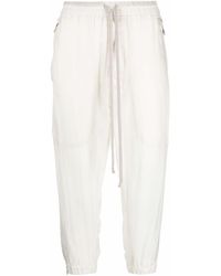 Rick Owens - Cropped Drawstring Trousers - Lyst