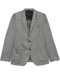 KARL LAGERFELD - Notched-Lapels Single-Breasted Blazer - Lyst