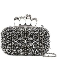 McQueen - Skull Stud Clutch Bag - Lyst