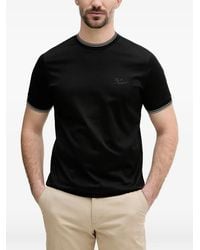 KARL LAGERFELD - Logo-Embroidered Tipped T-Shirt - Lyst