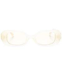 Linda Farrow - X Nima Benati Lola Rectangle-Frame Sunglasses - Lyst