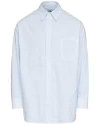 MM6 by Maison Margiela - Long Sleeve Striped Shirt - Lyst