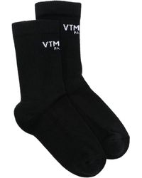 VTMNTS - Intarsia-knit Logo Socks - Lyst