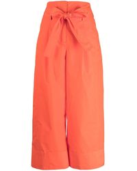 3.1 Phillip Lim - Pleat-detail Belted Cropped Trousers - Lyst