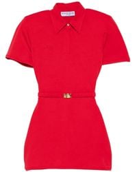 ROWEN ROSE - Mini-Jurk Met Korte Mouwen - Lyst
