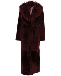 Manokhi - Textured Belted Coat - Lyst