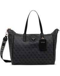 Guess - Latona Logo-Monogram Zip-Fastening Tote Bag - Lyst
