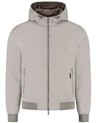 Moorer - Giacca Con Cappuccio E Zip - Lyst