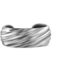 David Yurman - Cable Edge Sterling Silver Cuff Bracelet - Lyst