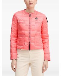 Blauer - Classical Chic Ruffled Quilted Puffer Jacket - Lyst