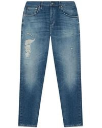 Dondup - Distressed Trousers - Lyst