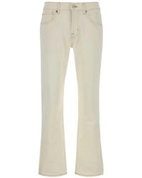 7 For All Mankind - Jean Droit À Coutures Contrastantes - Lyst