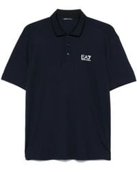 EA7 - Poloshirt Met Logoprint - Lyst