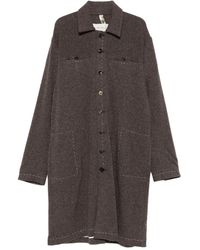 A Tentative Atelier - Abrigo Con Botones - Lyst