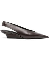 Totême - 40Mm The Wedge-Heel Slingback Pumps - Lyst