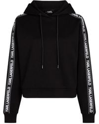 Karl Lagerfeld - ロゴテープ パーカー - Lyst