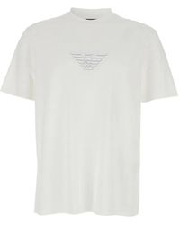 Emporio Armani - Round Neck Logo T-Shirt - Lyst