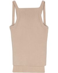 Emporio Armani - Layered Ribbed-knit Tank Top - Lyst
