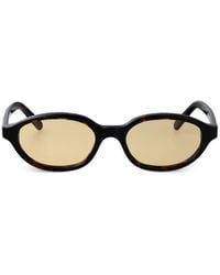 MM6 by Maison Margiela - Lunettes 2 Oval-Frame Sunglasses - Lyst