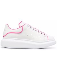 Alexander McQueen - Sneakers Oversize Leather White Fluo Pink - Lyst