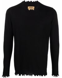 Uma Wang Long-sleeve Knitted Top - Black