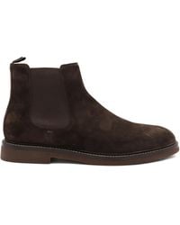 Brunello Cucinelli - Bottines Chelsea En Daim - Lyst