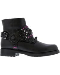 Albano - Studded Ankle Boots - Lyst