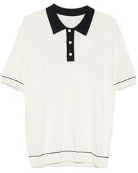 GANT - Contrast-Collar Short-Sleeved Polo Shirt - Lyst