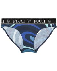 Emilio Pucci - 3er-Set Slips mit Logo-Print - Lyst
