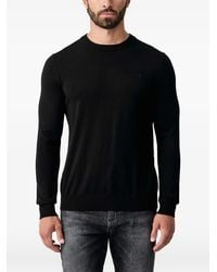 Trussardi - Logo-Embroidered Crew-Neck Sweater - Lyst