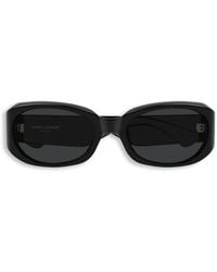 Saint Laurent - Oval-Frame Sunglasses - Lyst
