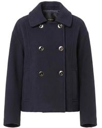 Pinko - Double-Breasted Pleated Jacket - Lyst