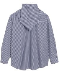 Ami Paris - Camicia A Righe Con Colletto Stile Bandana - Lyst