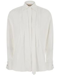Semicouture - Gracie Pleated-Bib Shirt - Lyst