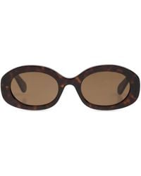 Chloé - Oval-Frame Recycled-Acetate Sunglasses - Lyst