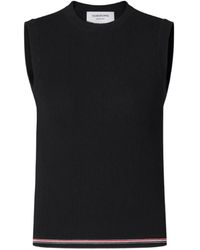 Thom Browne - Rwb Stripe Ribbed Top - Lyst