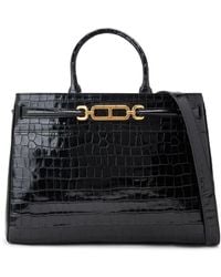 Tom Ford - Crocodile-embossed Leather Tote Bag - Lyst