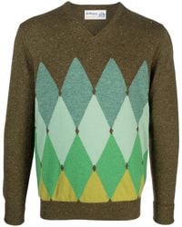 Ballantyne - Argyle-Intarsia Knit Jumper - Lyst