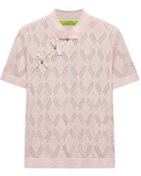Shanghai Tang - Qipao Openwork-Knit Top - Lyst