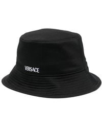 Versace - Sombrero de pescador con logo estampado - Lyst
