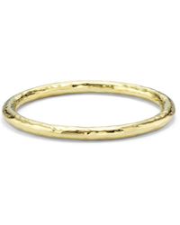 Ippolita - 18kt Yellow Gold Large Hammered Classico Bangle - Lyst