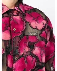4SDESIGNS - Floral-Print Short-Sleeve Shirt - Lyst