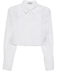 Monse - Cropped Tuxedo Shirt - Lyst