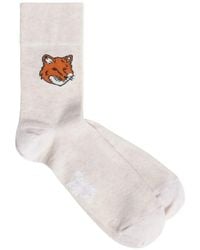 Maison Kitsuné - Fox-Motif Socks - Lyst