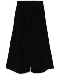 Yohji Yamamoto - Drapierte De Chine Hose Hinten - Lyst