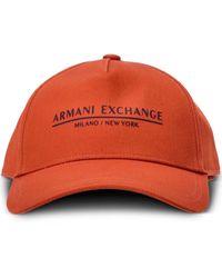 Armani Exchange - Casquette en coton à logo imprimé - Lyst