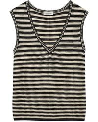 Anine Bing - Lowen Gestreepte Top Met V-Hals - Lyst